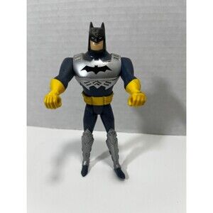 1998 Kenner Silver Blue Yellow BATMAN Superhero Vintage 90s Action Figure Toy DC